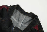 Urban Grunge Dark Wash Wide-Leg Jeans