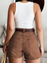 Heritage High-Rise Classic Denim Shorts