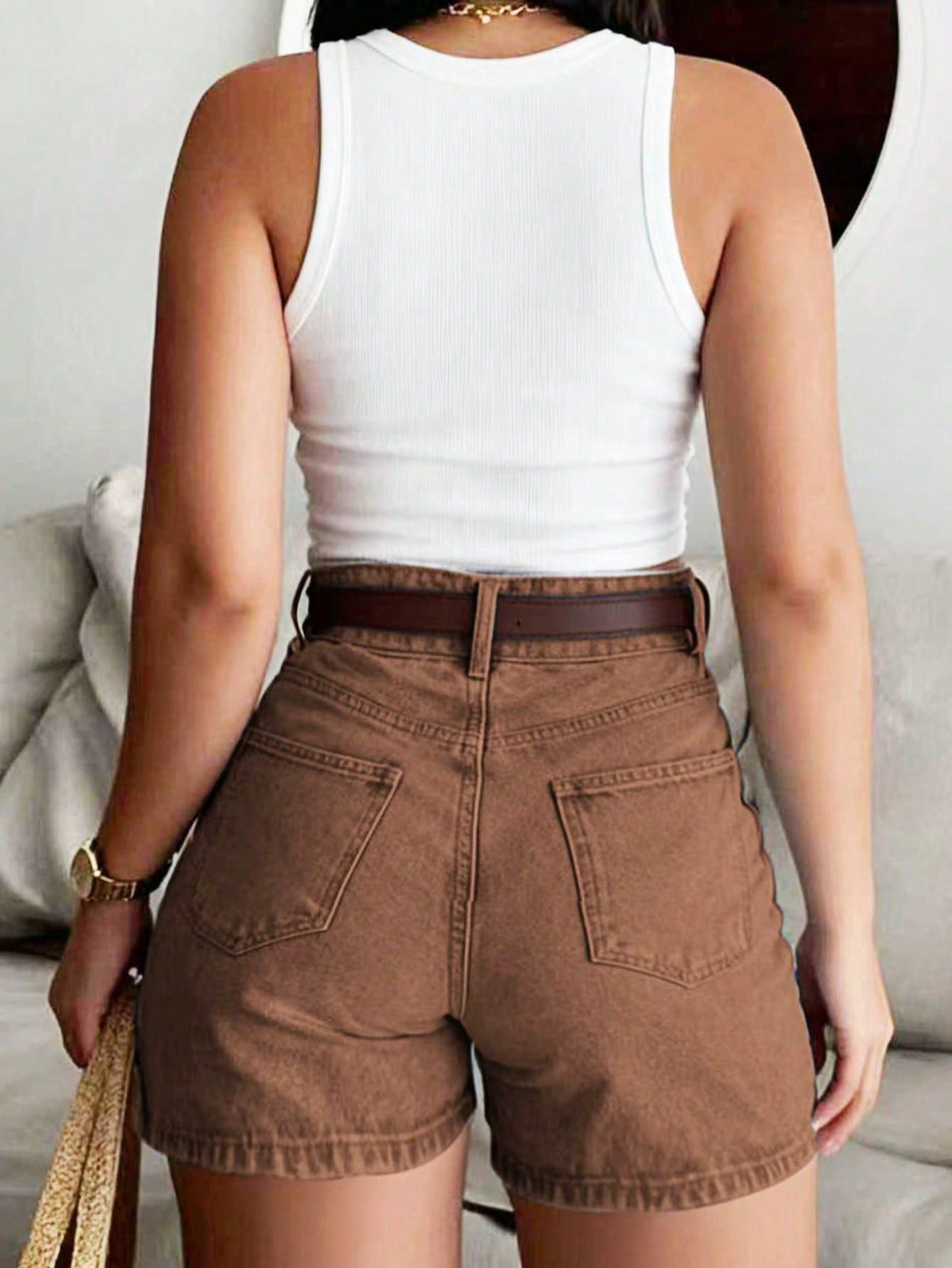 Heritage High-Rise Classic Denim Shorts