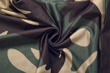 High-Waisted Camouflage Ruched Flare Pants