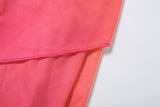 Sunset Pink Chiffon Layered Halter Dress