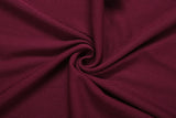 Edgy Burgundy Grommet Halter Mini Dress
