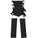 Sultry Strapless Lace-Up Cutout Romper