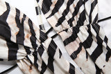 Wild Side Zebra Print Asymmetric Mini Dress