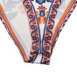 Medallion Print One-Shoulder One-Piece