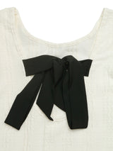 Cable-Knit Textured Ruffle Sleeve Top