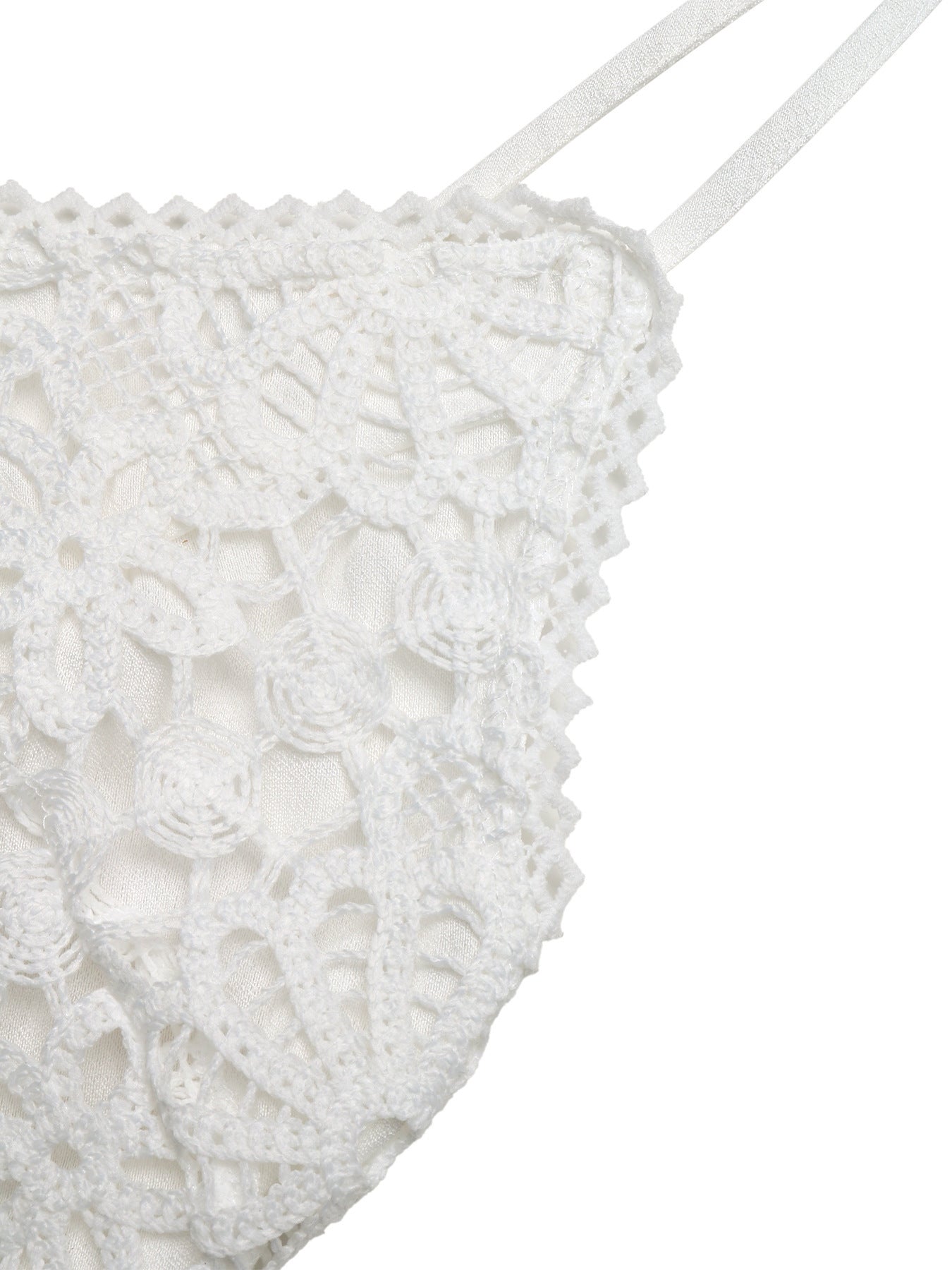 Crochet Lace-Bodice Smocked Maxi Dress