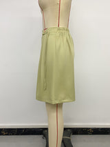 Pleated High-Waisted Tie-Belt Shorts