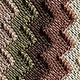 Earthy Chevron Knit High-Cut Bikini Bottom