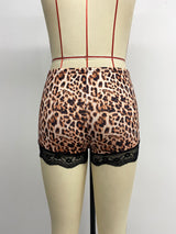 High-Waisted Crochet Knit Shorts Set