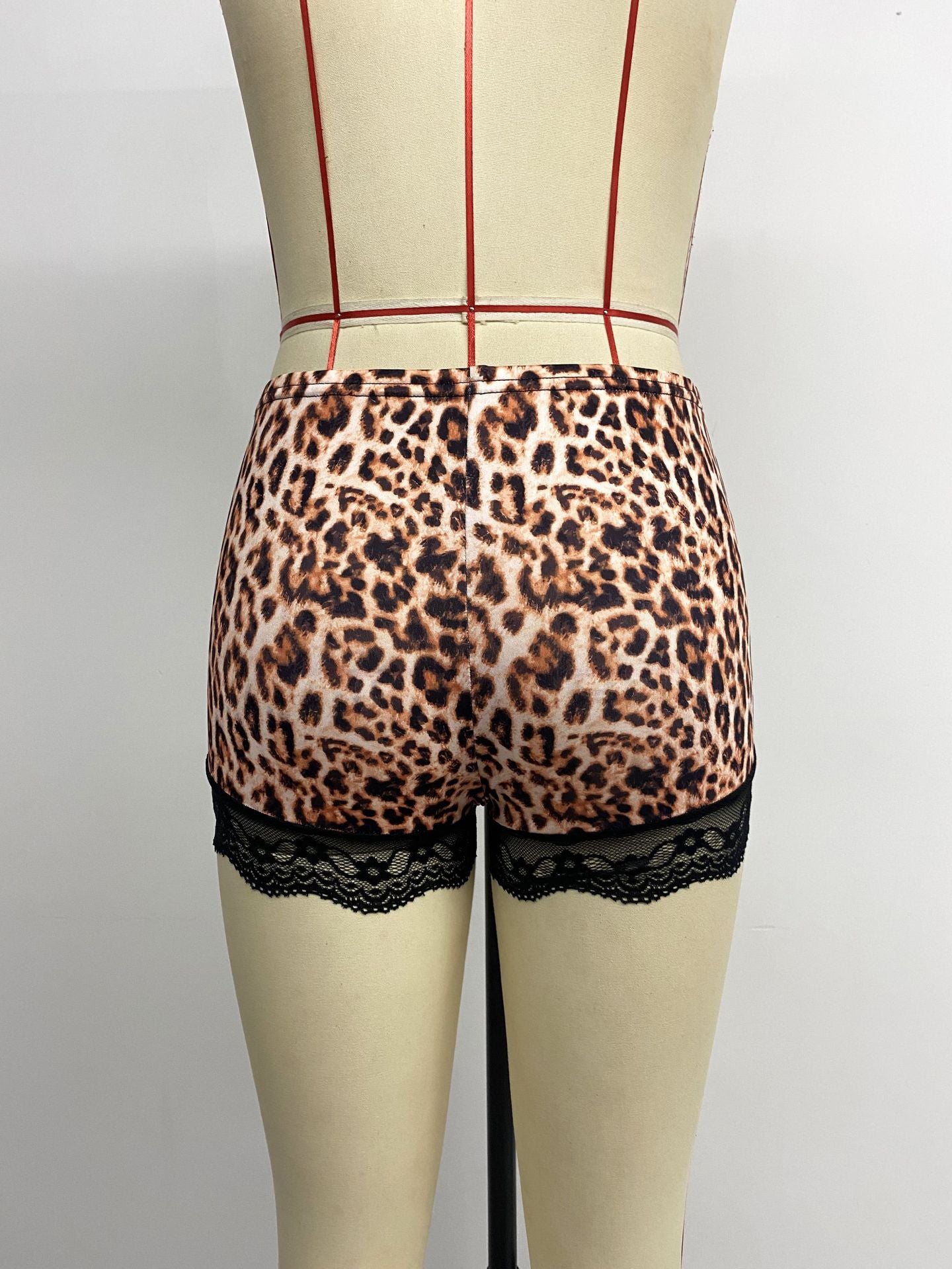 High-Waisted Crochet Knit Shorts Set