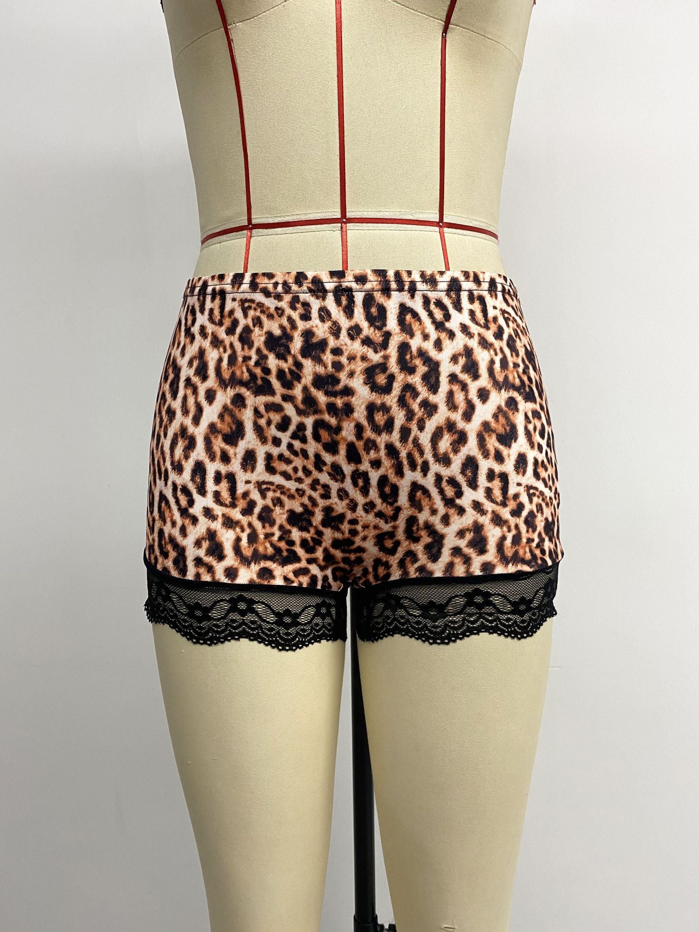 High-Waisted Crochet Knit Shorts Set