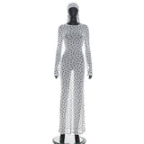 Polka Dot Sheer Maxi Cover-Up Dress