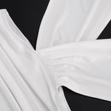 Ivory Plunging Cutout Mini Dress