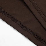 Women's Elegant Off-the-Shoulder Mesh Mini Dress – Chocolate Brown Drape Detail Club Dress