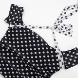 Women`s Polka Dot Crop Top Short Set