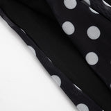 Women`s Polka Dot Crop Top Short Set