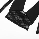 Women`s Lace Halter Short Set