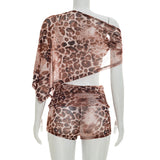 Women`s Animal Print Short Set