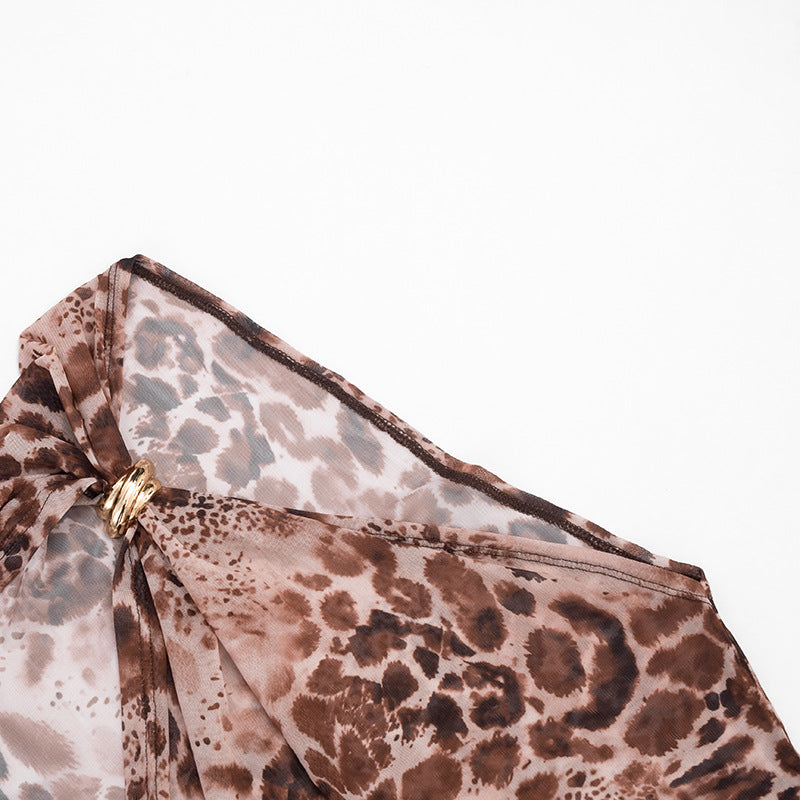 Women`s Animal Print Short Set