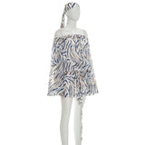 Boho Print Beach Shorts Set