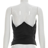 Draped V-Neck Cami Tank Top