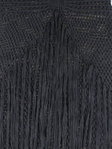 Crochet Fringe Beach Maxi Dress