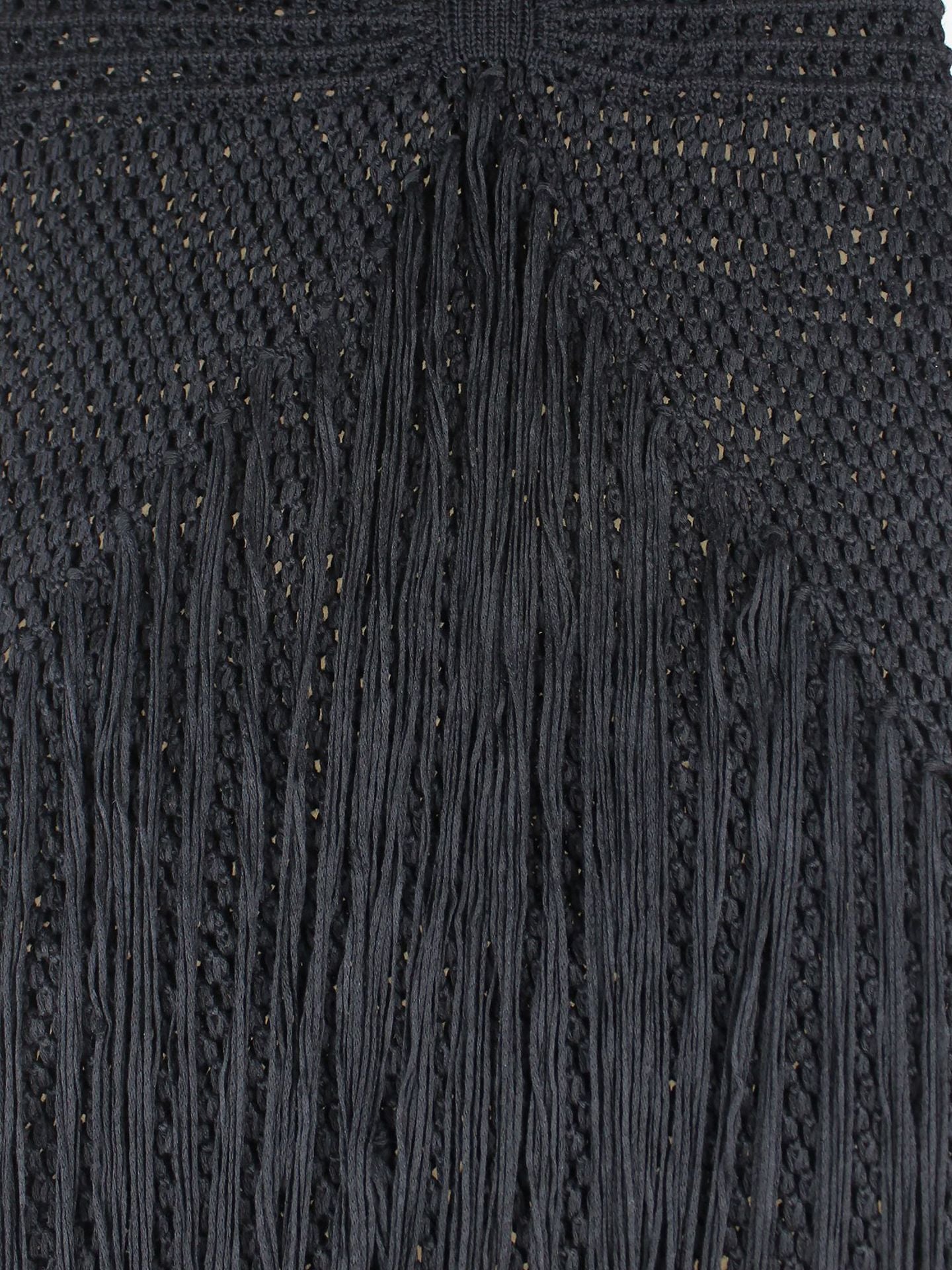 Crochet Fringe Beach Maxi Dress
