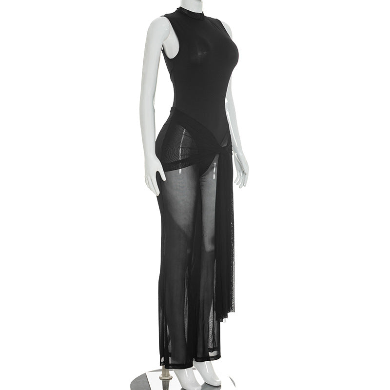 Strapless Wide Leg Pant Set