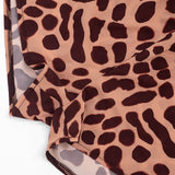 Women's Leopard Print Halter Romper Dress