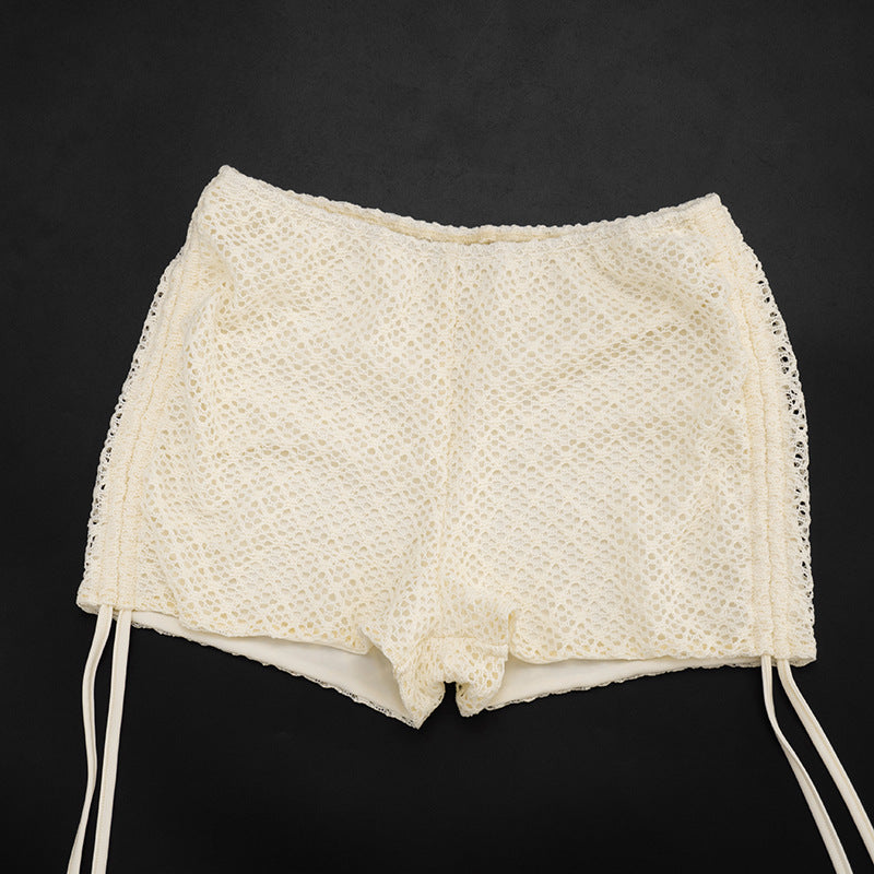 Women's Halter Cowl Neck Shorts Set