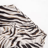Zebra Print One Shoulder Mini Dress