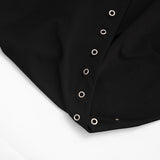 Women's Grommet Trim Bodycon Mini Dress