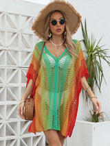 Women's Ombre Crochet Beach Cover Up