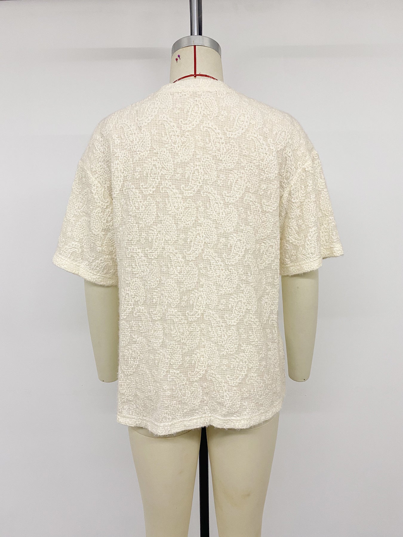 Women's Textured Short Sleeve Casual Tee