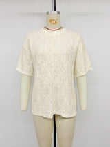 Women's Textured Short Sleeve Casual Tee