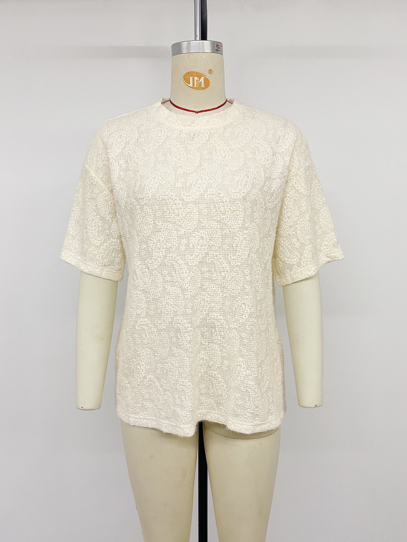 Women's Textured Short Sleeve Casual Tee