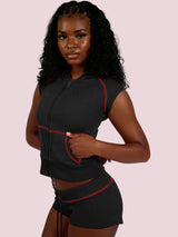 Women's Hooded Shorts Lounge Set