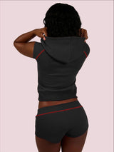 Women's Hooded Shorts Lounge Set