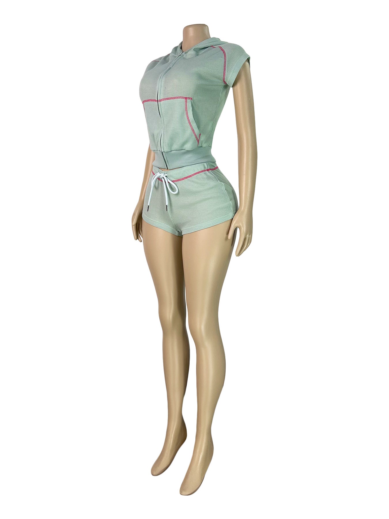 Women's Hooded Shorts Lounge Set