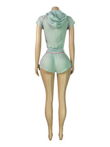 Women's Hooded Shorts Lounge Set