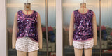 Women's Oversized Sequin Tank Top