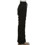 Women's Ruched Wide Leg Cargo Pants