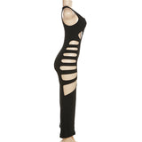 Women's Cutout Bodycon Maxi Evening Dress