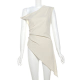 Women's One Shoulder Asymmetrical Tunic