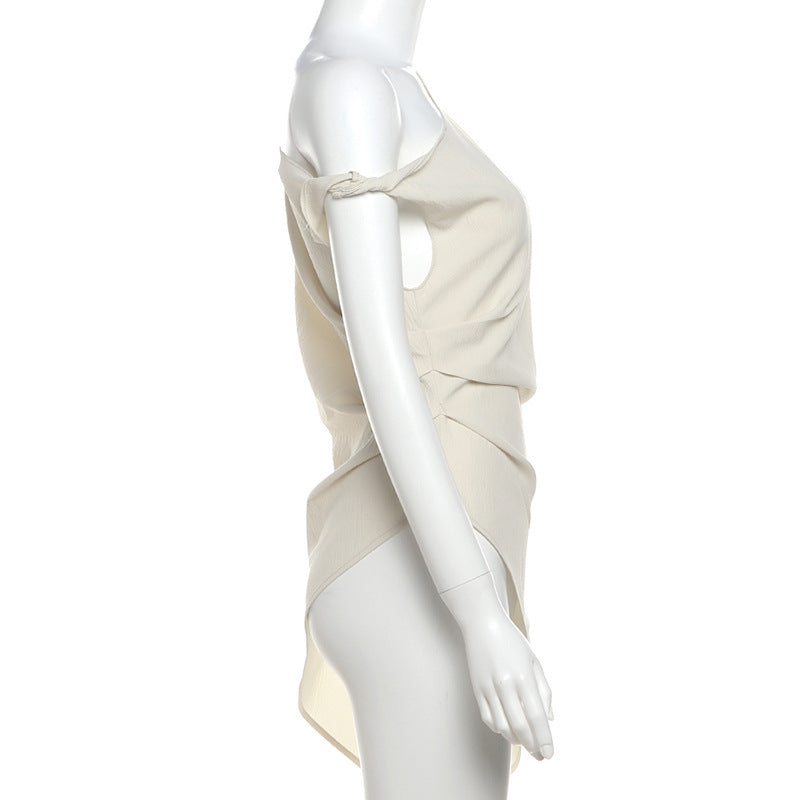 Women's One Shoulder Asymmetrical Tunic
