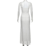Women's Floral Lace Bodycon Maxi Dress