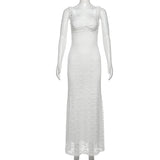 Women's Floral Lace Bodycon Maxi Dress