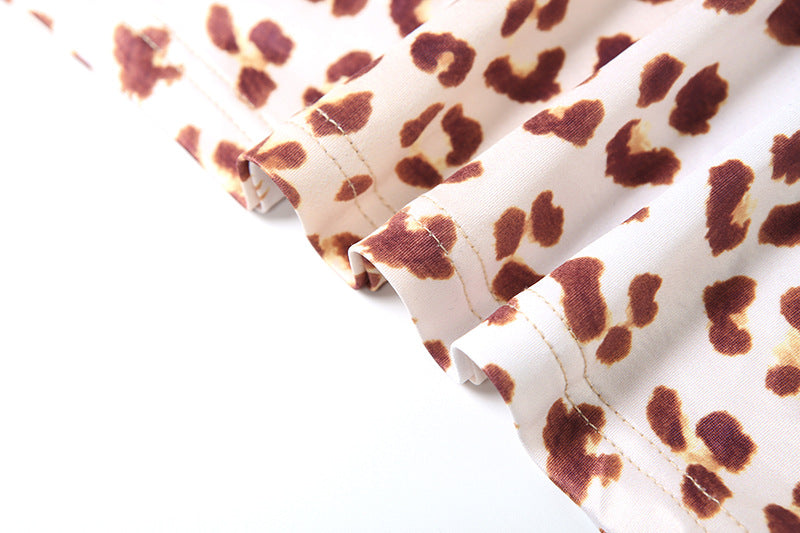 Women's Leopard Print Bodycon Mini Dress