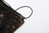 Women's Leopard Print Lace Panel Maxi Dress